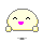 Pixelated character with closed eyes and pink mouth in six sequential poses showing arm and hand movements.