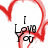Red heart outline surrounds black text reading "I Love You" with a smaller red heart below, transitioning to "With All My" and then "Heart".