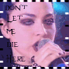 nine identical shows a person holding a microphone with text "DON'T LET ME DIE HERE" in the left margin