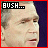 Four- with red borders shows a person's face against dark purple background, each containing pixelated text in white block letters