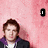 A person in a dark jacket with purple hood and white shirt stands against pink background, text elements change across frames.