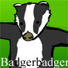 Animated sequence showing a badger, snake head, and Hufflepuff crest with text overlays.