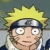 Pixelated static image of a character with spiky yellow hair, dark headband, wide eyes, and light skin against blurred background.