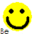 Two yellow smiley face icons with black eyes and mouth; right icon has 'Happy!' text above head.