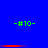 -#10- text in green appears above and below a red horizontal bar on blue background; the bar's left edge shifts rightward across observations.