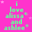 A bright pink background displays repeated green text reading "i love alissa and ashlee" with small white stars scattered throughout.
