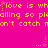 Pixelated yellow text on bright pink background with animated star effects, repeating phrases and partial words.