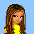 Pixel art contact sheet showing a female character in yellow and blue star-patterned pajamas with multiple views including full-body, torso, legs, head, text elements "cuddie" and "wanna", and white heart icons on light blue background.