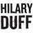 Hilary Duff promotional graphic with multiple pixelated headshots, bold text overlays including 'MOMOST WANWANTED', and release date information.