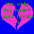 Two identical pink broken hearts on blue background with green text reading 'its only my heart just broke it' in pixelated font.