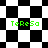 Green text 'TeReSo' overlaid on black-and-white checkered patterns with diamond-shaped variations, displayed