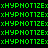 Green pixelated text 'xHYPHNOT12Ex' repeated across black background with intermittent bright pink rectangular overlays.