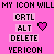 Pixelated icon with pink background showing text and two distinct animated heart symbols, one solid and one pixelated burst.