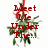 A pixelated image of a mistletoe sprig with red text partially reading "Meet Me Under The..." and "...Mentah" on white background.