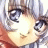 A pixelated anime-style character face on the left side of a contact sheet, with
