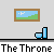 Pixel art animation of a character in red shirt and blue pants interacting with a blue toilet in a room with framed landscape paintings.