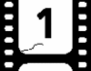 Black and white animated sequence showing numbered cycling through 1, 3, 2 with filmstrip borders and cracked edges