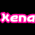 A static digital composition with a black background, featuring a large red heart, pink text, and two photographic images of people.