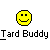 Yellow pixelated face with varying expressions arranged in a , each face labeled with repeated text below