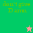 Pixelated text 'don't give Dawn' on green and pink backgrounds with a small star icon changing color between frames.