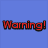 Blue background with red and black text warning about Twilight fictional characters, featuring two pixelated character images with red emoticons.