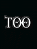 Animated sequence of text elements in white and red on black backgrounds, displaying variations of 'TOO', 'GOTH', 'FOR', and 'YOU' with pixelated transitions.