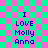 Pixelated text on a checkered background with visible lines and partial transparency effects