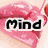 Four of lips with text overlays: pink lips with 'Mind', pink glitter lips with 'In', pink lips with 'The', and red glitter lips with 'Gutter' in black pixelated font