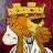 A 48x48 pixel buddy icon featuring a cartoon character with long brown hair and a golden crown, paired with text elements on red and white backgrounds.