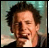 Pixelated image of a person with tousled dark hair against a blurred background, next to bold white text reading "My Role Model" on black.