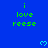 Blue background with green text 'i love reese' repeated in a pattern and light blue pixelated hearts scattered across the image