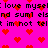 Bright pink background with repeating black text and red pixelated hearts scattered across the surface.