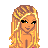 Pixel art contact sheet showing a blonde woman in pink bikini and high heels with text "Kiss This ..." on black background.