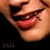 A pixelated close-up of a person's mouth and chin with red lips, showing two where the mouth opens wider in the second frame