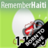 Pixelated image with green gradient background, white text reading 'Remember Hylii', and a stylized character with red eyes and checkered patterns.