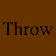 A contact sheet of 10 animated frames showing text variations for the phrase "Throw My Body Out The Window Blood & Tears" on a brown background with white and black text.