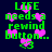 Green text 'LIFE needs a rewind button...' with pink hearts and '<3' symbols on dark blue background, animated heart movement.