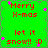 Green background with red text reading 'Merry X-mas let it snow!! :D' and pink star-like shapes scattered across the image.