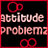 Animated contact sheet showing three frames of a 48x48 pixel buddy icon with red circular elements and pink text on black background.