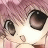 A 48x48 pixel buddy icon featuring a close-up of an anime-style character's face with pink hair and large brown eyes, alongside text reading "Anime IM" on the right side against a black background.