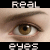 A four- of close-up eye images with pixelated text overlays and a pink heart symbol