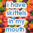 A four- of pixelated text overlays on colorful backgrounds with a gray in the bottom-right
