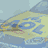 Animated sequence showing a blue and yellow race car with 'AOL' branding, displaying motion blur effects across frames.