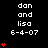 Pixelated text and red heart symbols on black background with gray corner, animated heart count changes across frames