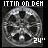 A grayscale animated icon shows a circular wheel-like pattern with radiating segments and central elements, accompanied by changing text above each frame.