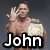 Two side-by-side pixelated images of a shirtless man with a championship belt, one labeled 'John' and the other 'Cena', both waving with right hand.