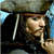 nine identical images shows a person with long dark hair wearing a tricorn hat and dark clothing, holding a finger to their lips against a blue background