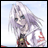 A pixelated anime-style character with long white hair and sunglasses holding a small object, next to text reading "Anime IM" and "COM" on a black background.