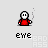 Pixelated character in red shirt with white face and black outline, performing sequential actions including smoking, gesturing, and emitting yellow sparks against light gray background.
