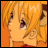 Pixelated anime-style character with blonde hair and open mouth on orange background, next to black with white text "Anime IM" and "com"